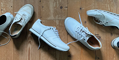 Wolky Blogs maintaining white sneakers