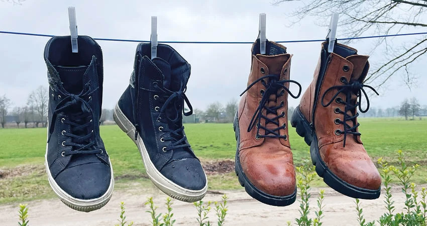 how to dry wet shoes