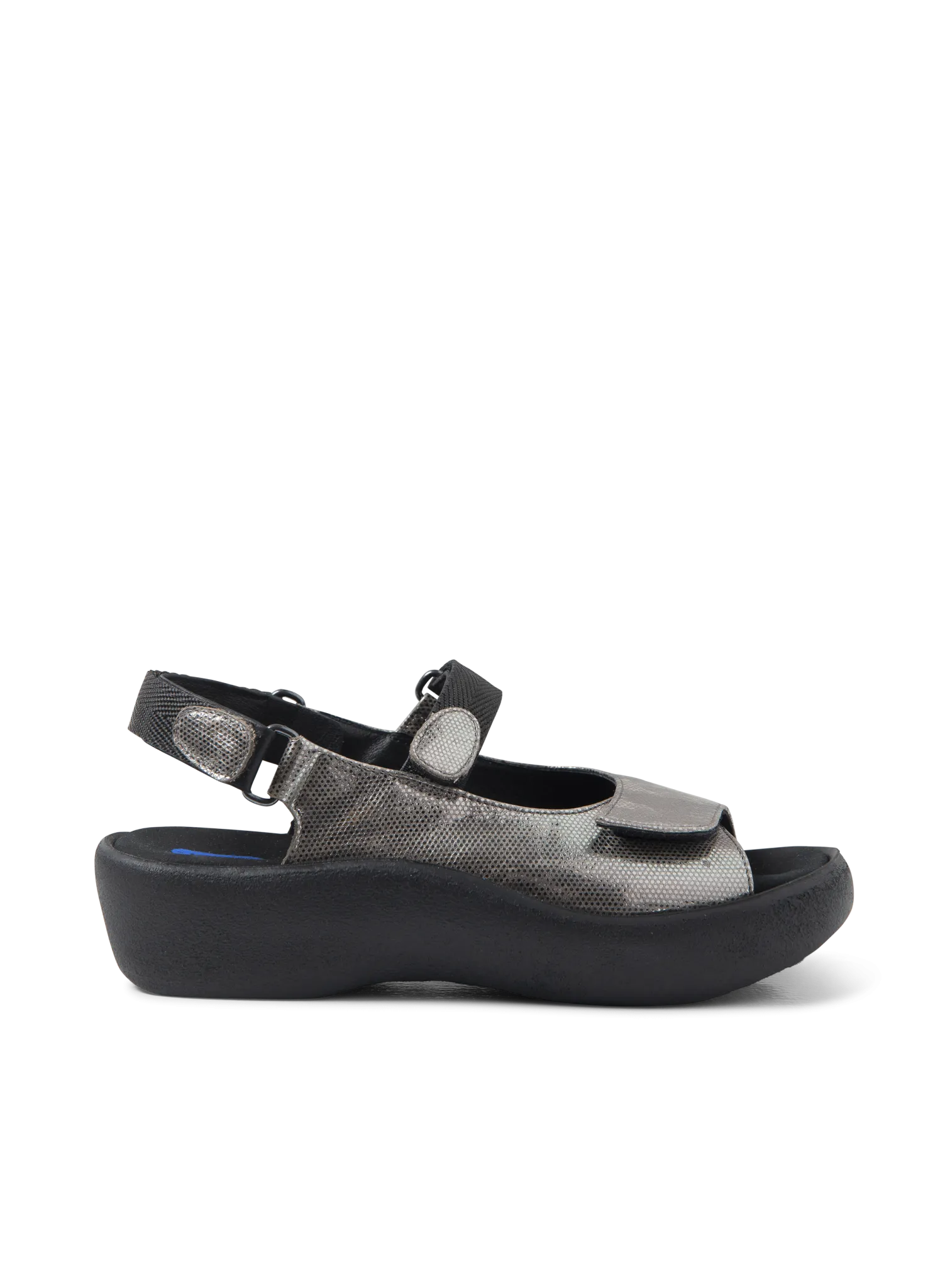 Wolky Jewel - metal metallic leather Sandals for women