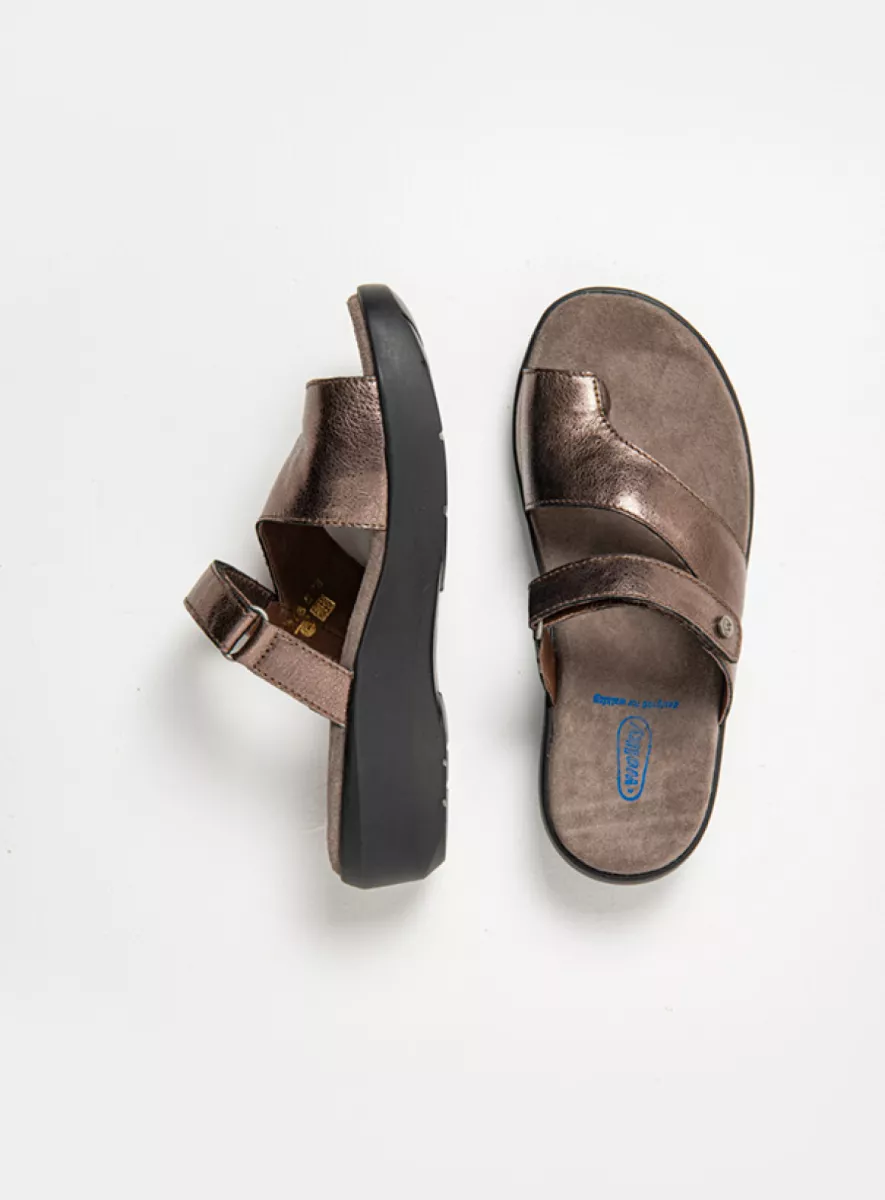 Wolky Sandals 00203 Collins 23203 lead metallic leather