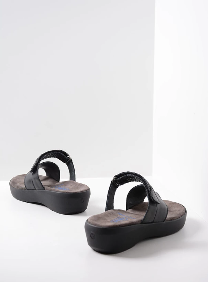 wolky sandals 00203 collins 30000 black leather back