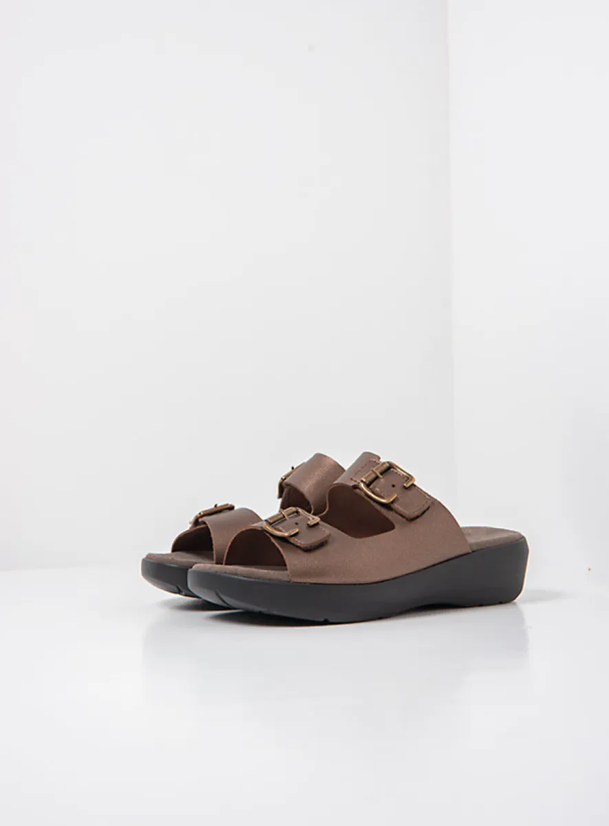 Wolky Newport - bronze vegan biocare Sandals for women