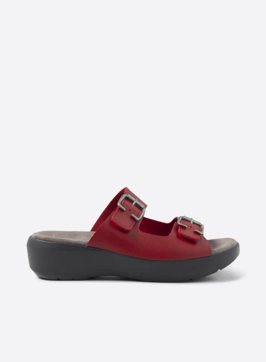 Wolky Newport - red vegan biocare Sandals for women