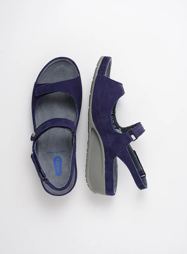 wolky sandals 00425 shallow 10600 purple nubuck top