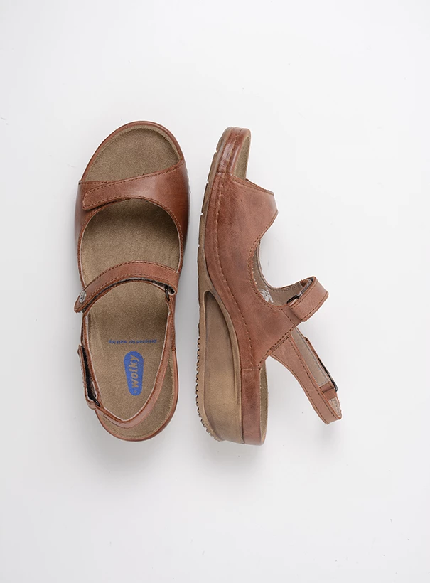 wolky sandals 00425 shallow 30310 brown leather top