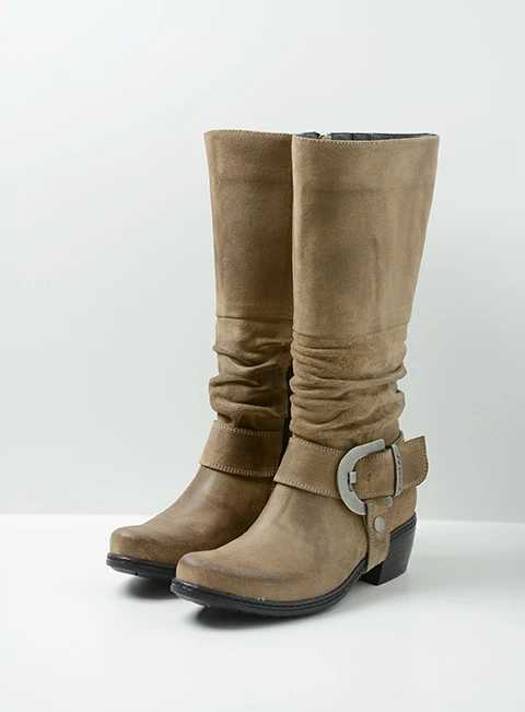 wolky long boots 00456 la banda 45150 taupe suede front