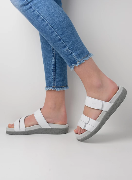 wolky sandals 00501 cirrus 30100 white leather detail