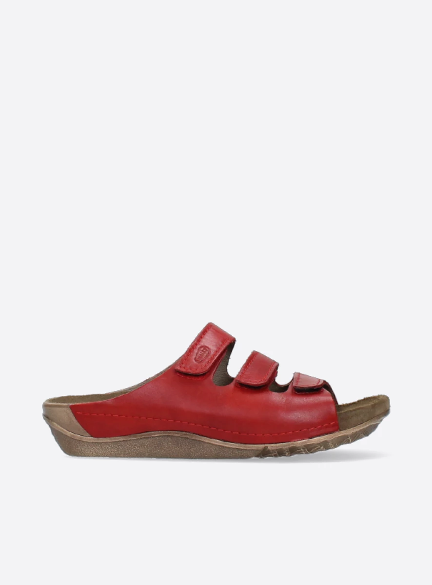 Wolky Sandals 00532 Nomad 50500 red oiled leather