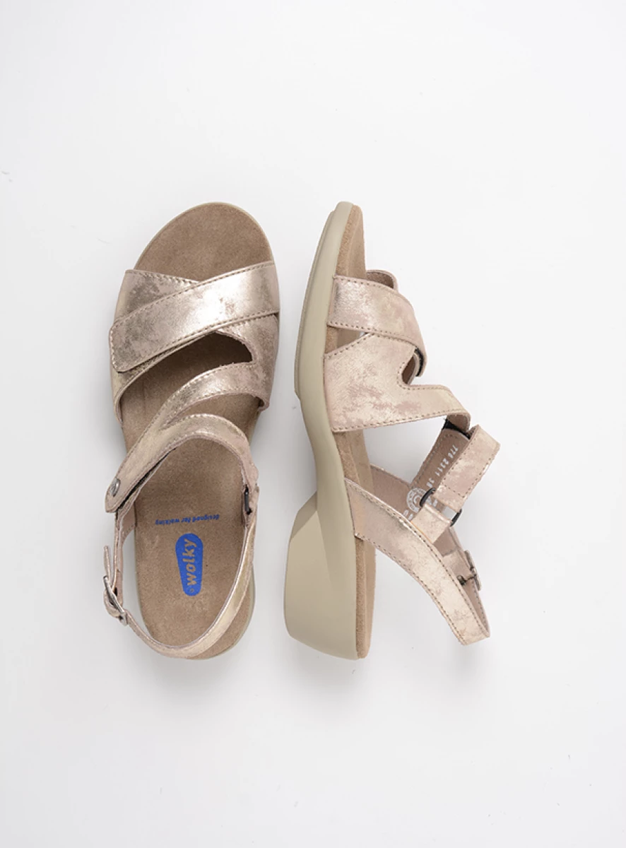 wolky sandals 00776 fria 10190 champagne nubuck top