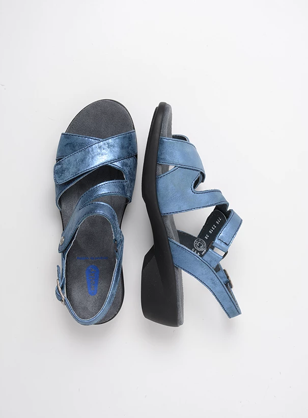 wolky sandals 00776 fria 10820 denim blue nubuck top