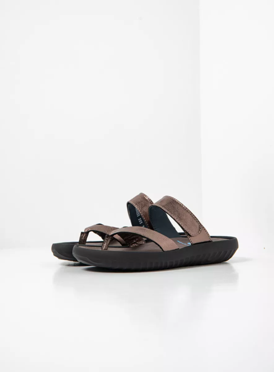 Wolky Sandals 00880 Tahiti 23203 lead metallic leather