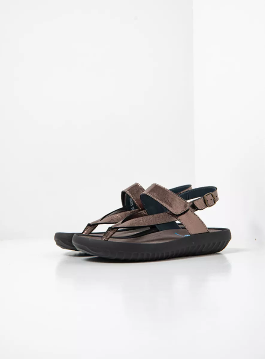 Wolky Sandals 00882 Cebu 23203 lead metallic leather