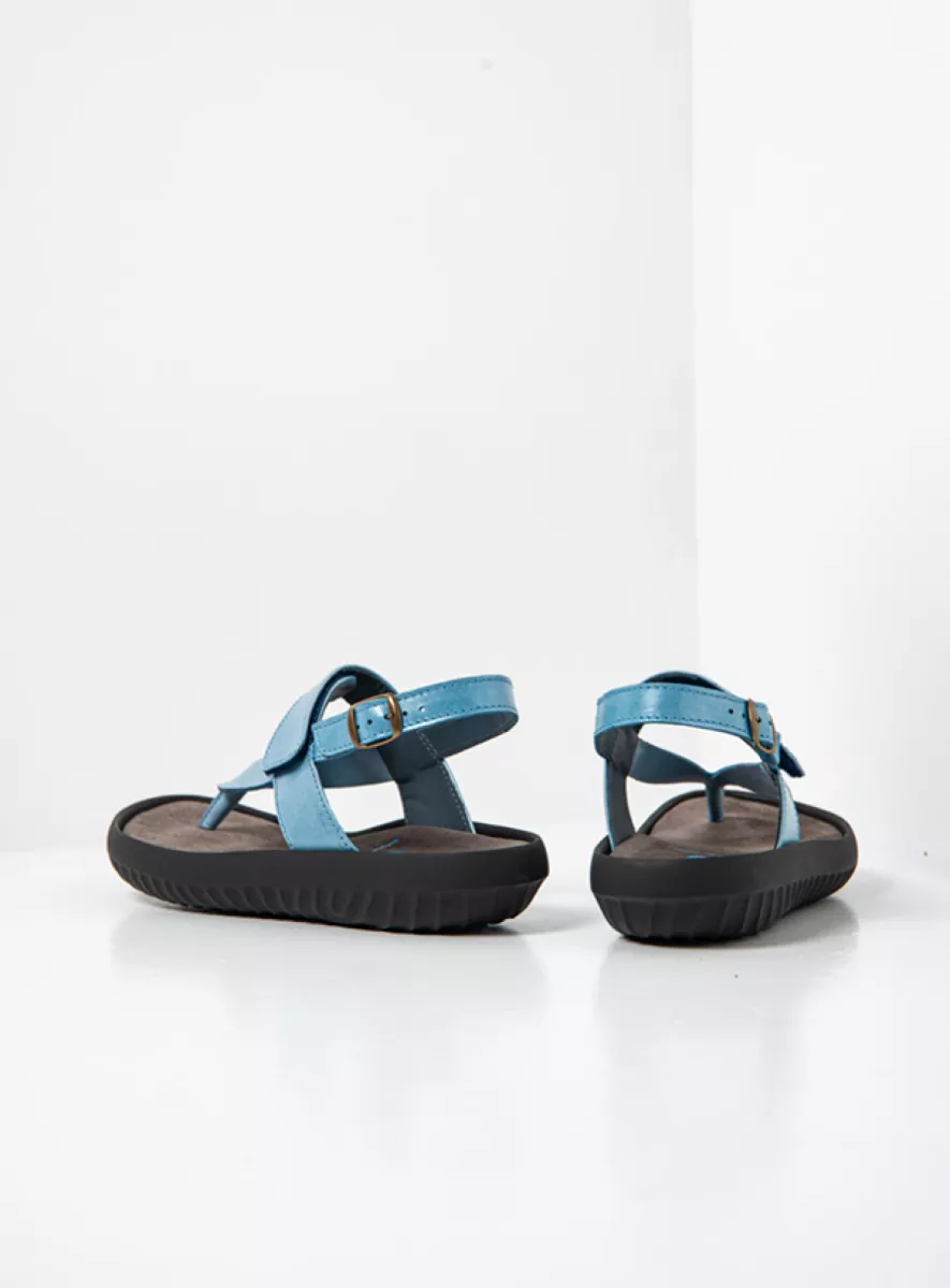 Wolky Sandals 00882 Cebu 61850 ocean blue leather