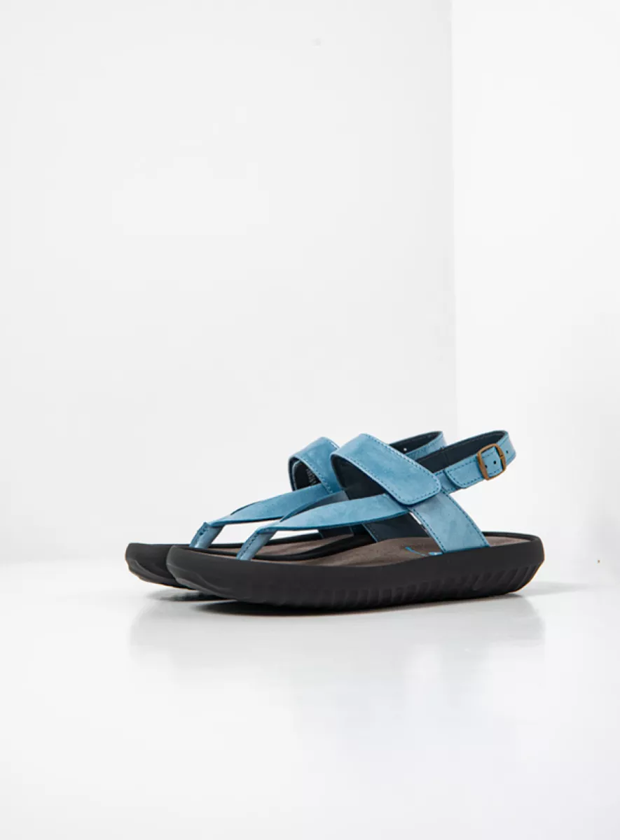 Wolky Sandals 00882 Cebu 61850 ocean blue leather