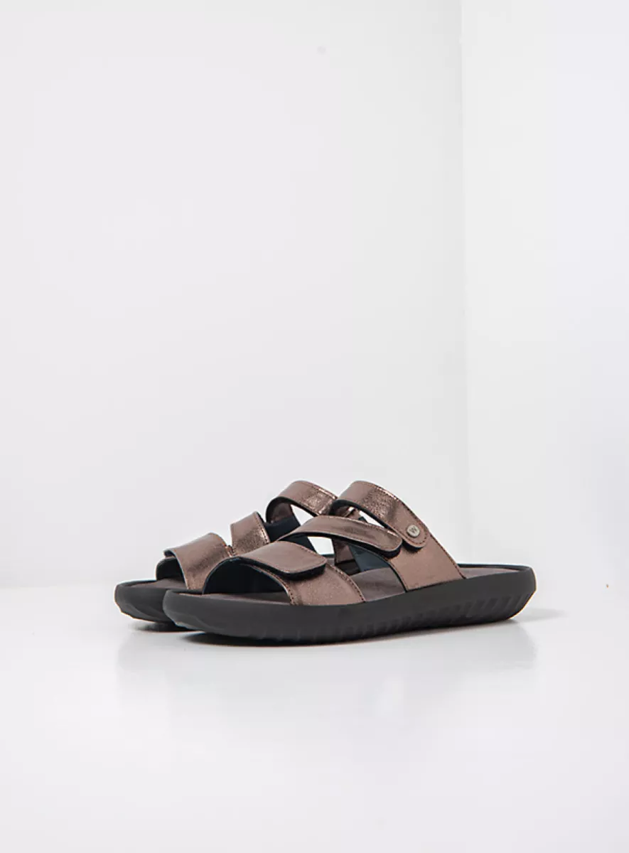 Wolky Sandals 00885 Sense 23203 lead metallic leather