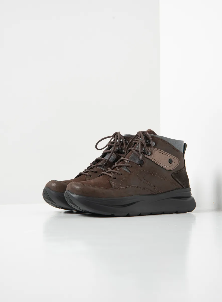 Wolky Apex - brown combi leather Lace up boots for women