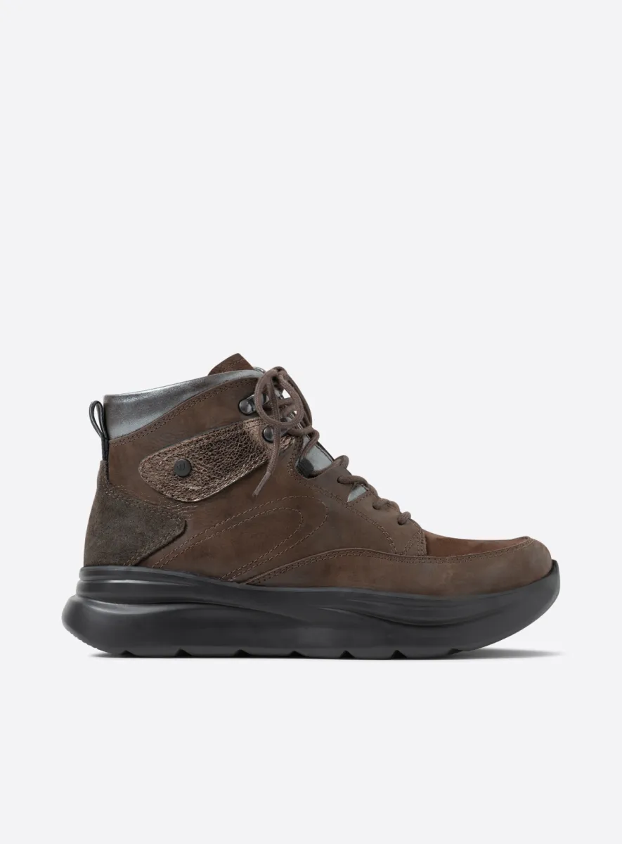 Wolky Apex - brown combi leather Lace up boots for women
