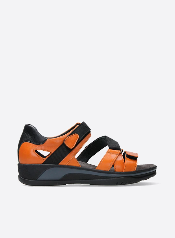 wolky sandals 01055 desh 30550 orange leather