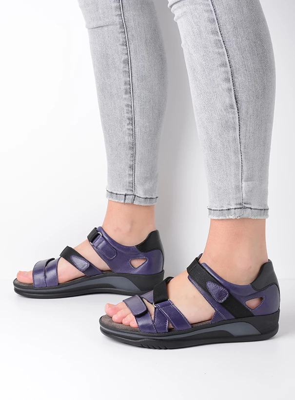 wolky sandals 01055 desh 30600 purple leather sfeer