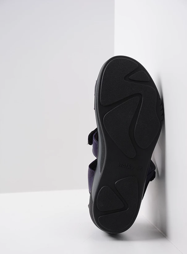 wolky sandals 01055 desh 30600 purple leather sole