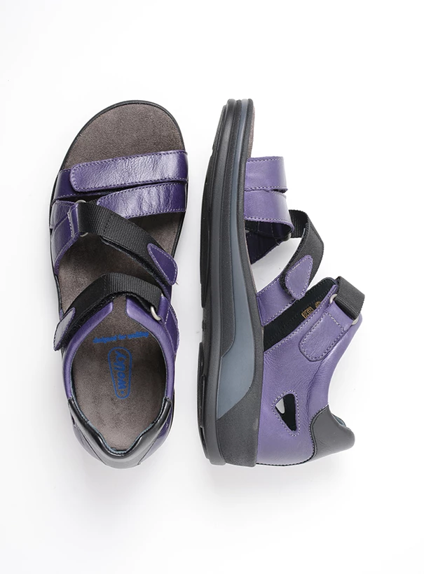 wolky sandals 01055 desh 30600 purple leather top