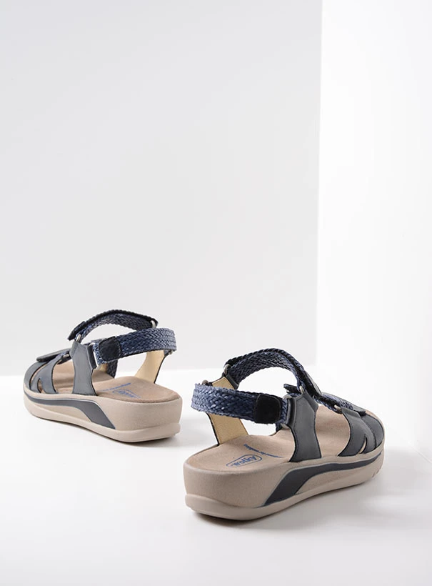 wolky sandals 01056 acula 31870 blue leather back