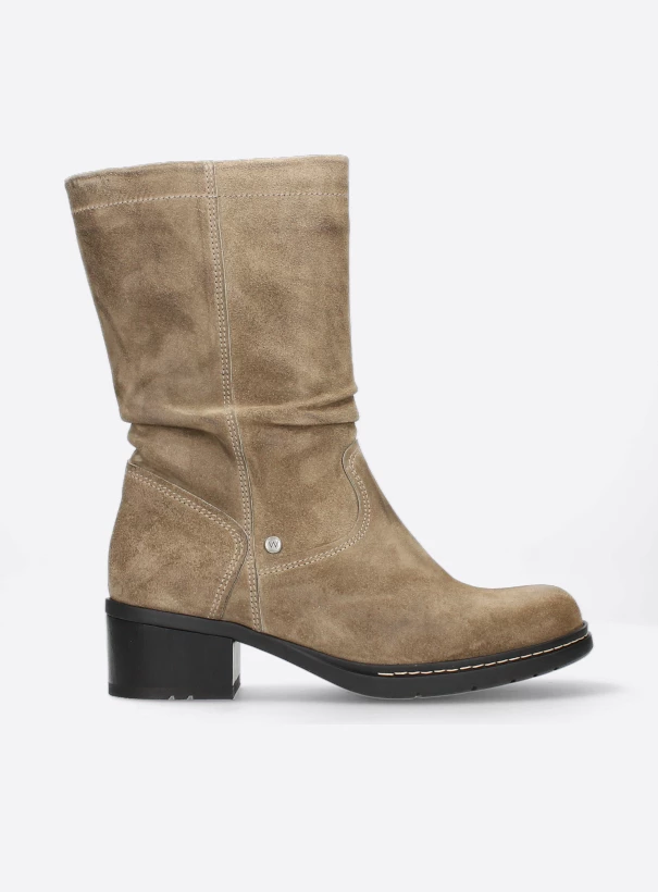 wolky mid calf boots 01261 edmonton 45150 taupe suede