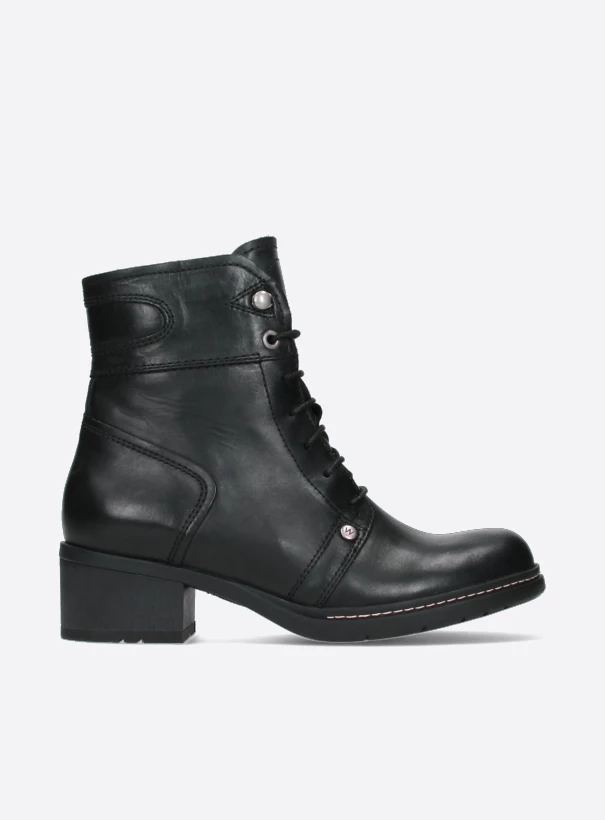 wolky biker boots 01266 red deer xw 30000 black leather