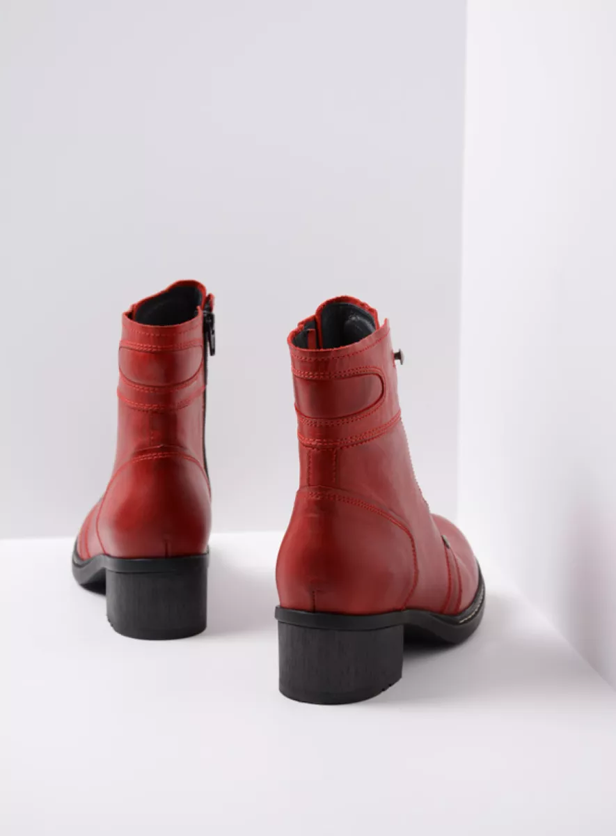 Wolky Waterproof 01270 Red Deer WR 30505 red leather