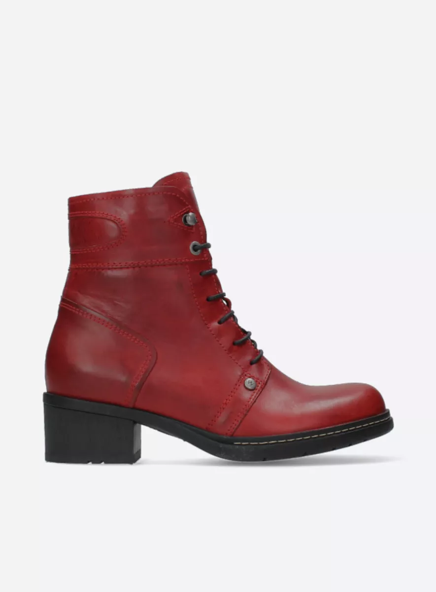 Wolky Waterproof 01270 Red Deer WR 30505 red leather