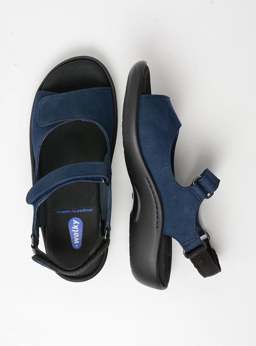 wolky sandals 01300 salvia 11820 denim nubuck top