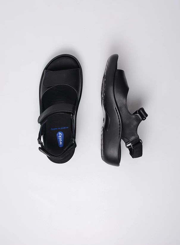 wolky sandals 01300 salvia 30000 black leather top