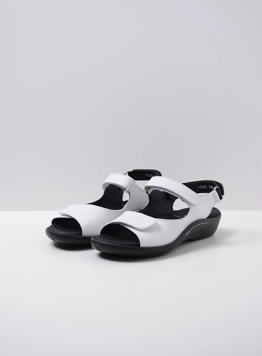 Wolky Sandals 01300 Salvia 30100 white leather