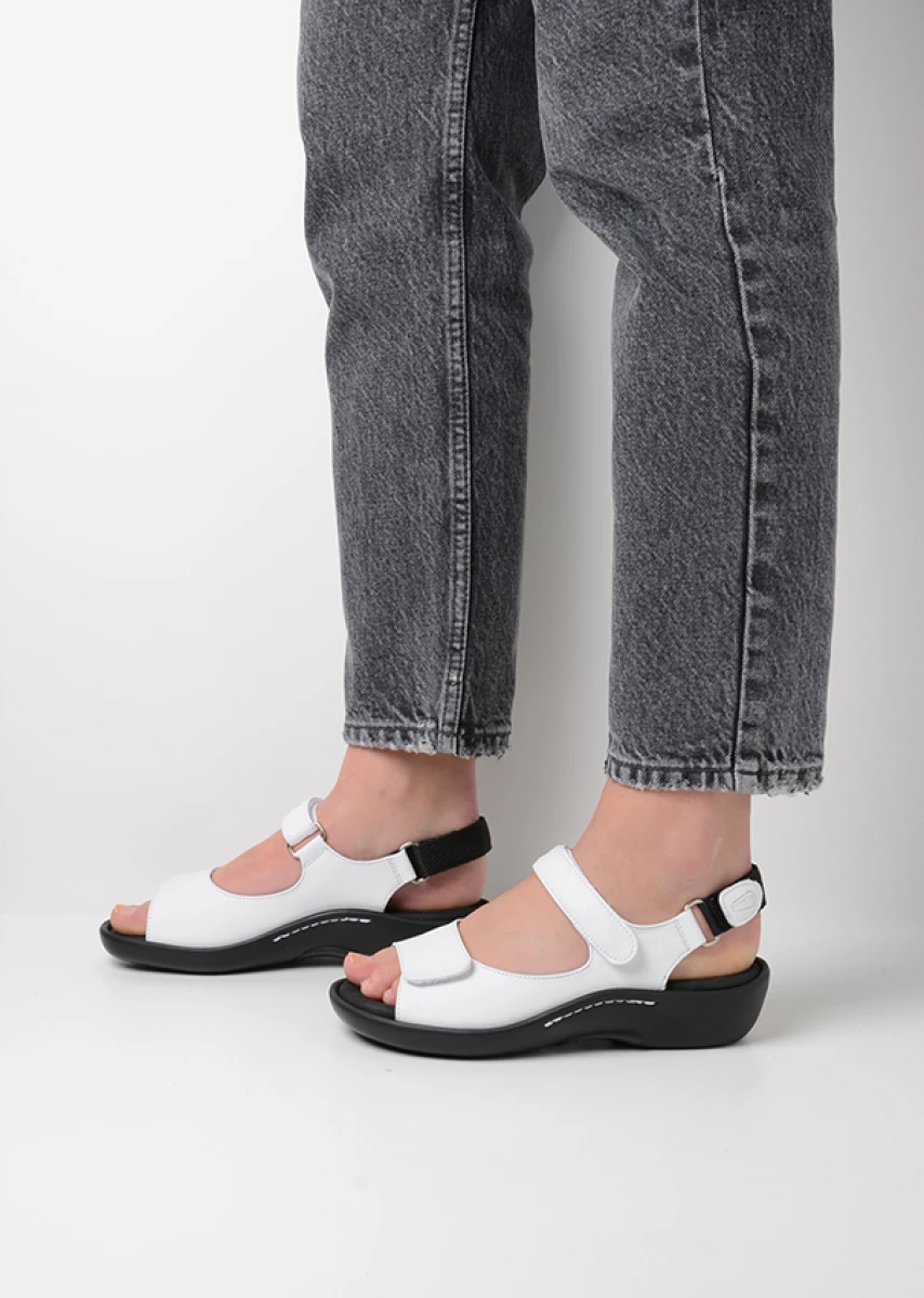 Wolky Sandals 01300 Salvia 30100 white leather