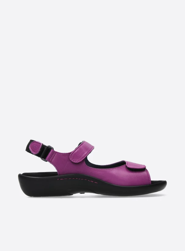 wolky sandals 01300 salvia 30660 fuchsia leather