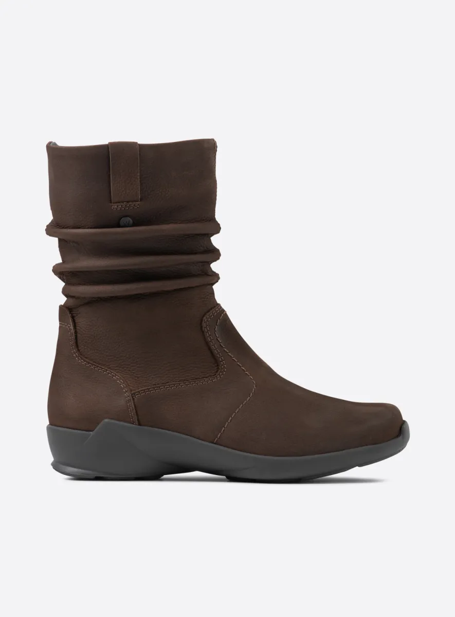 Wolky Luna - brown nubuck Arch support shoes for women