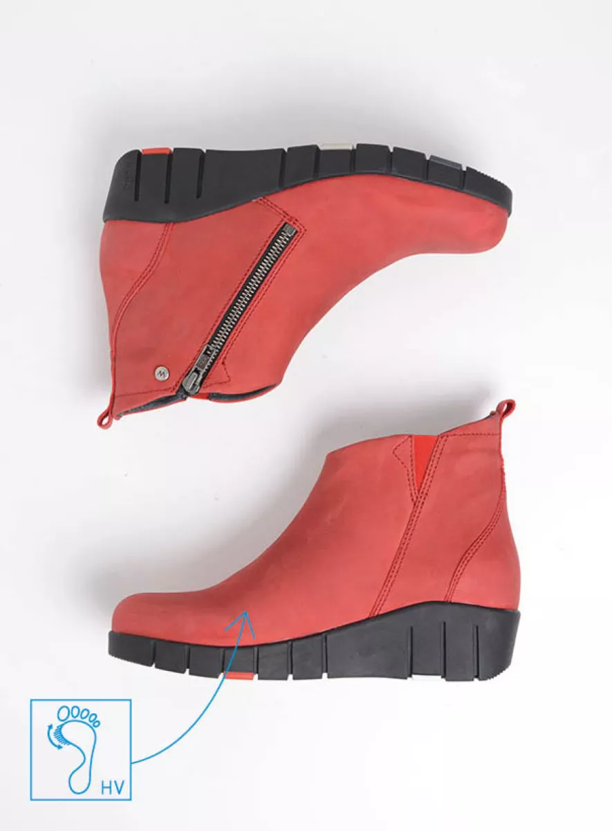 Buy your Wolky Phoenix HV dark red nubuck shoes online Wolky