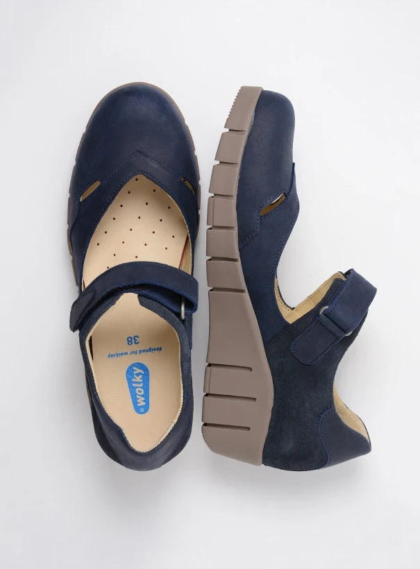 wolky mary janes 01783 charlotte 10870 blue summer nubuck top