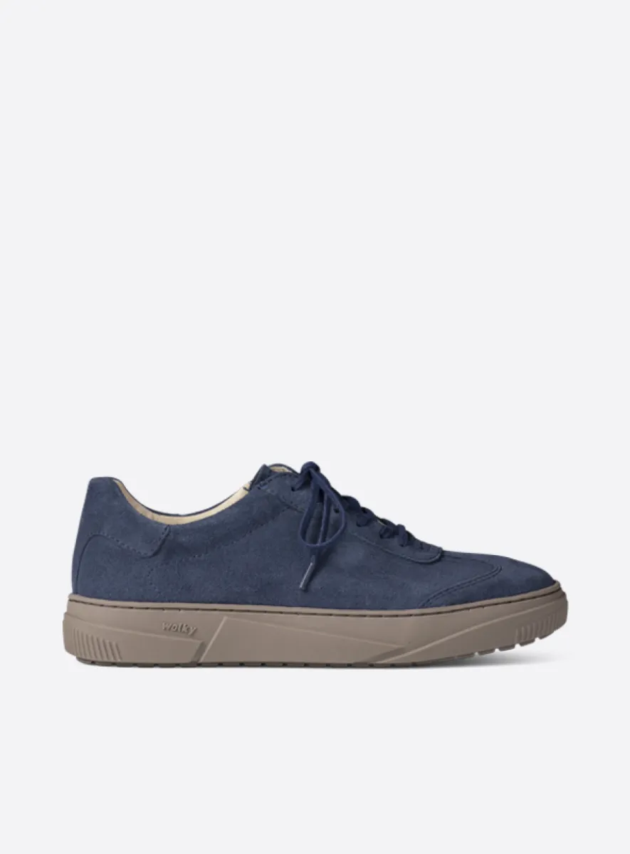Wolky Foria - blue suede Arch support shoes for women