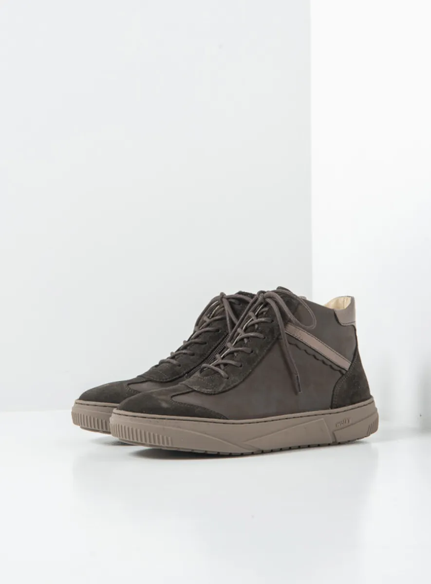 Wolky Sapri - brown suede combi Lace up boots for women