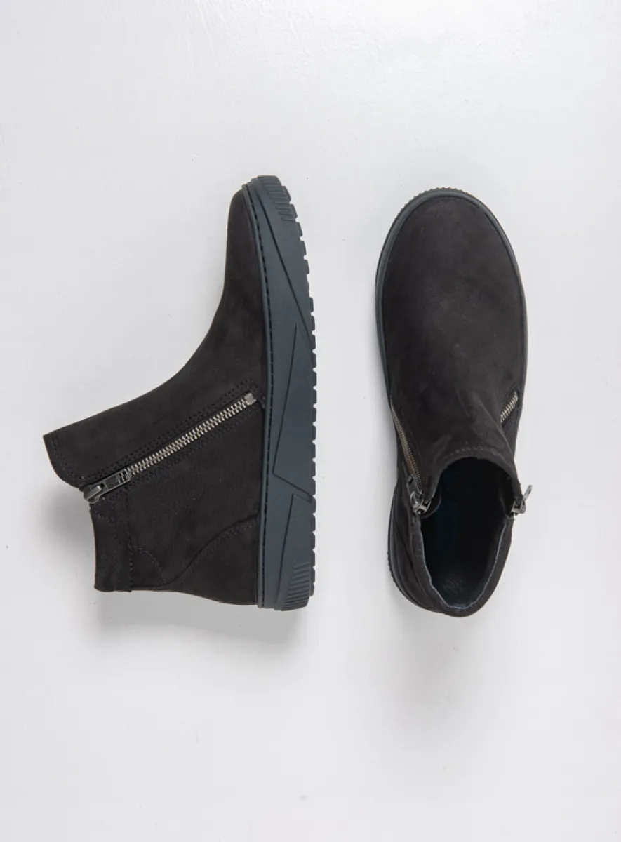 Wolky Ankle boots 02087 Centola 10000 black nubuck