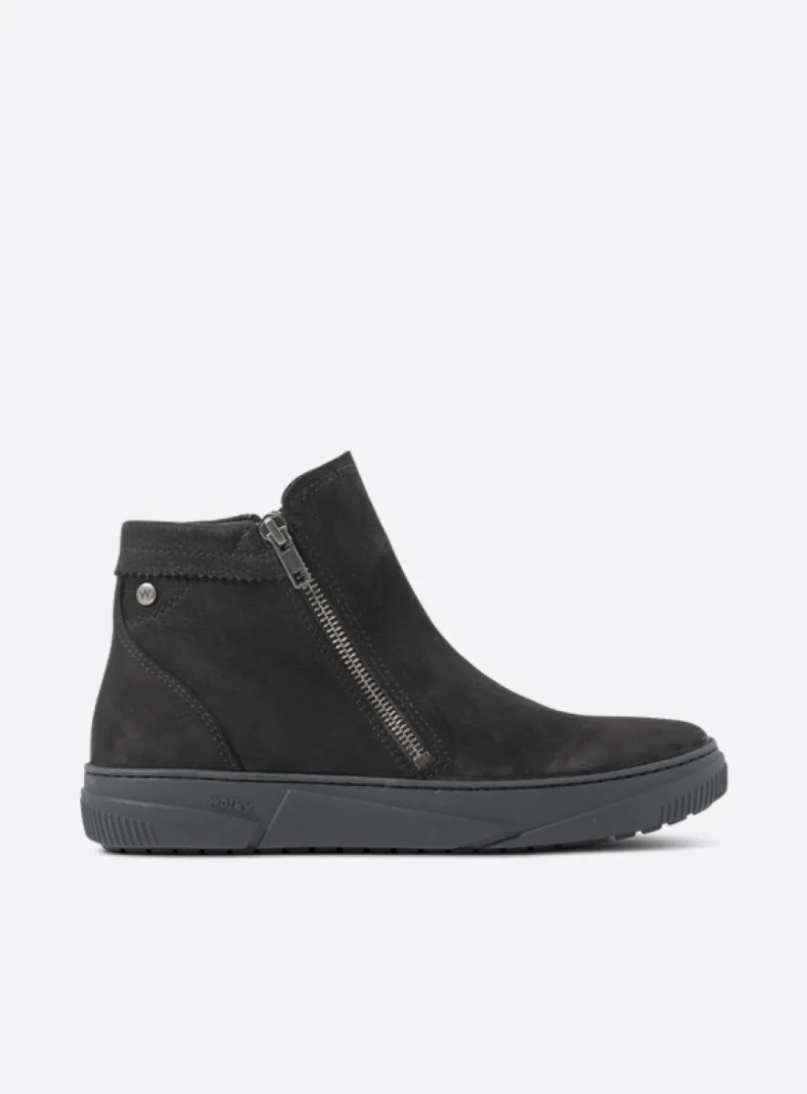 Wolky Ankle boots 02087 Centola 10000 black nubuck