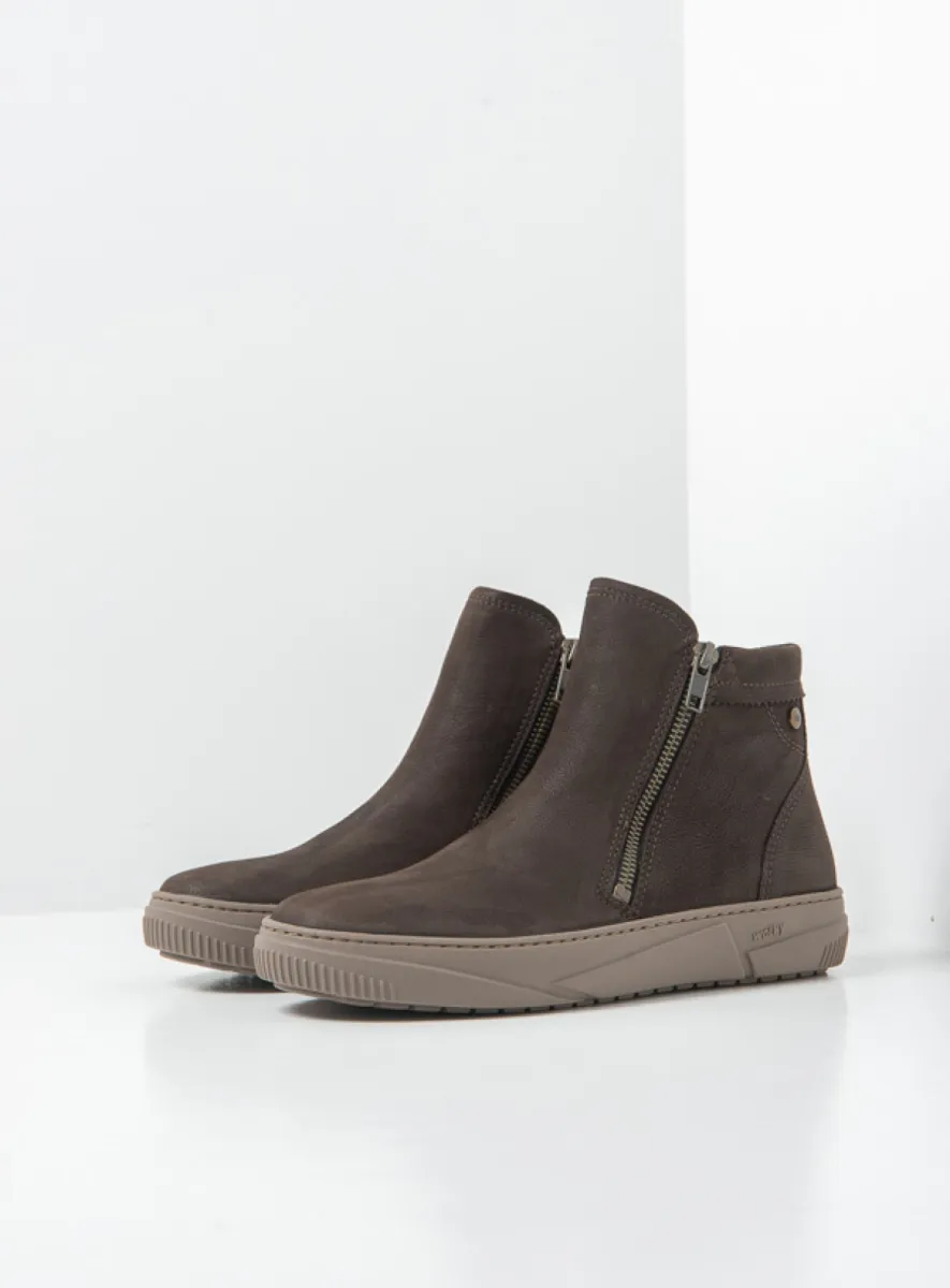 Wolky Centola - brown nubuck Ankle boots for women