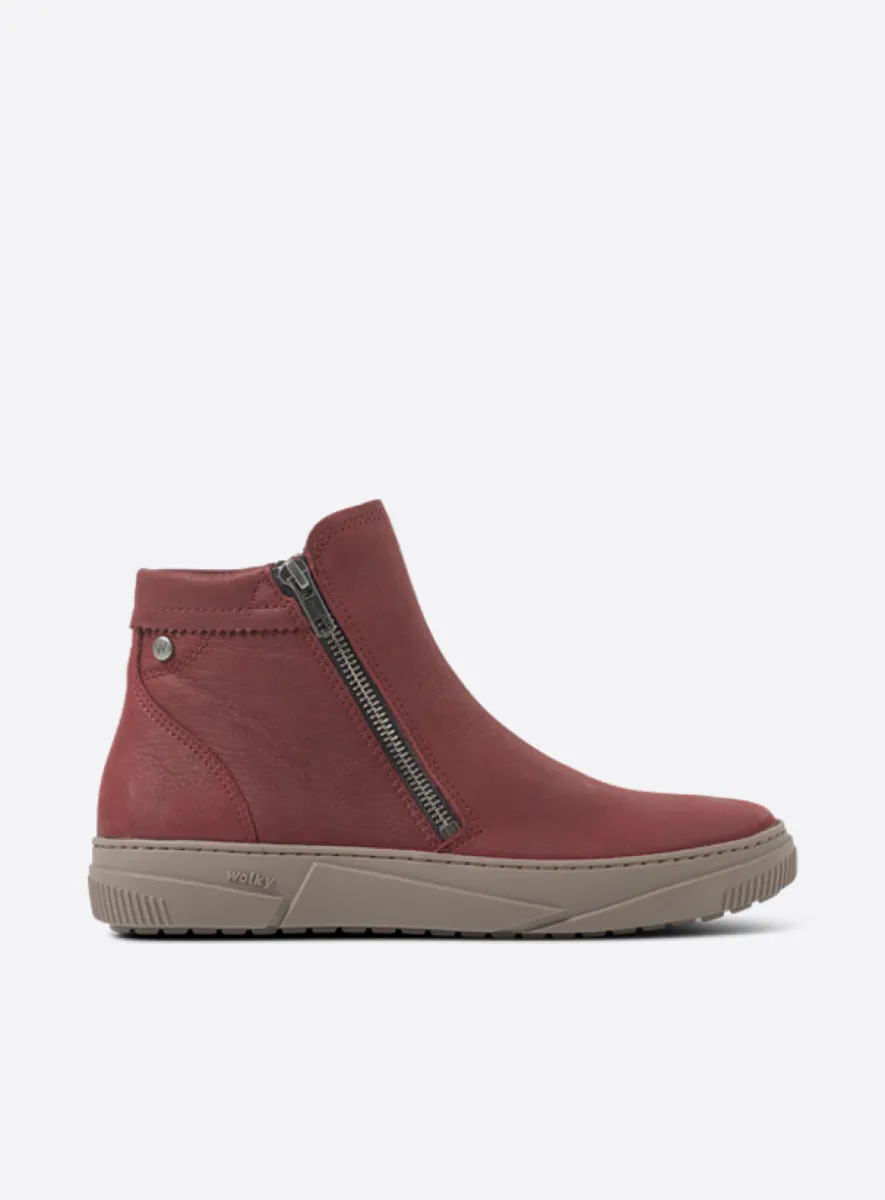 Wolky Ankle boots 02087 Centola 10530 oxblood nubuck