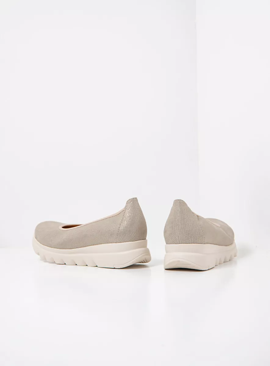 Wolky Ballet pumps 02126 Snallerina F2F 83154 soft taupe vegan biocare