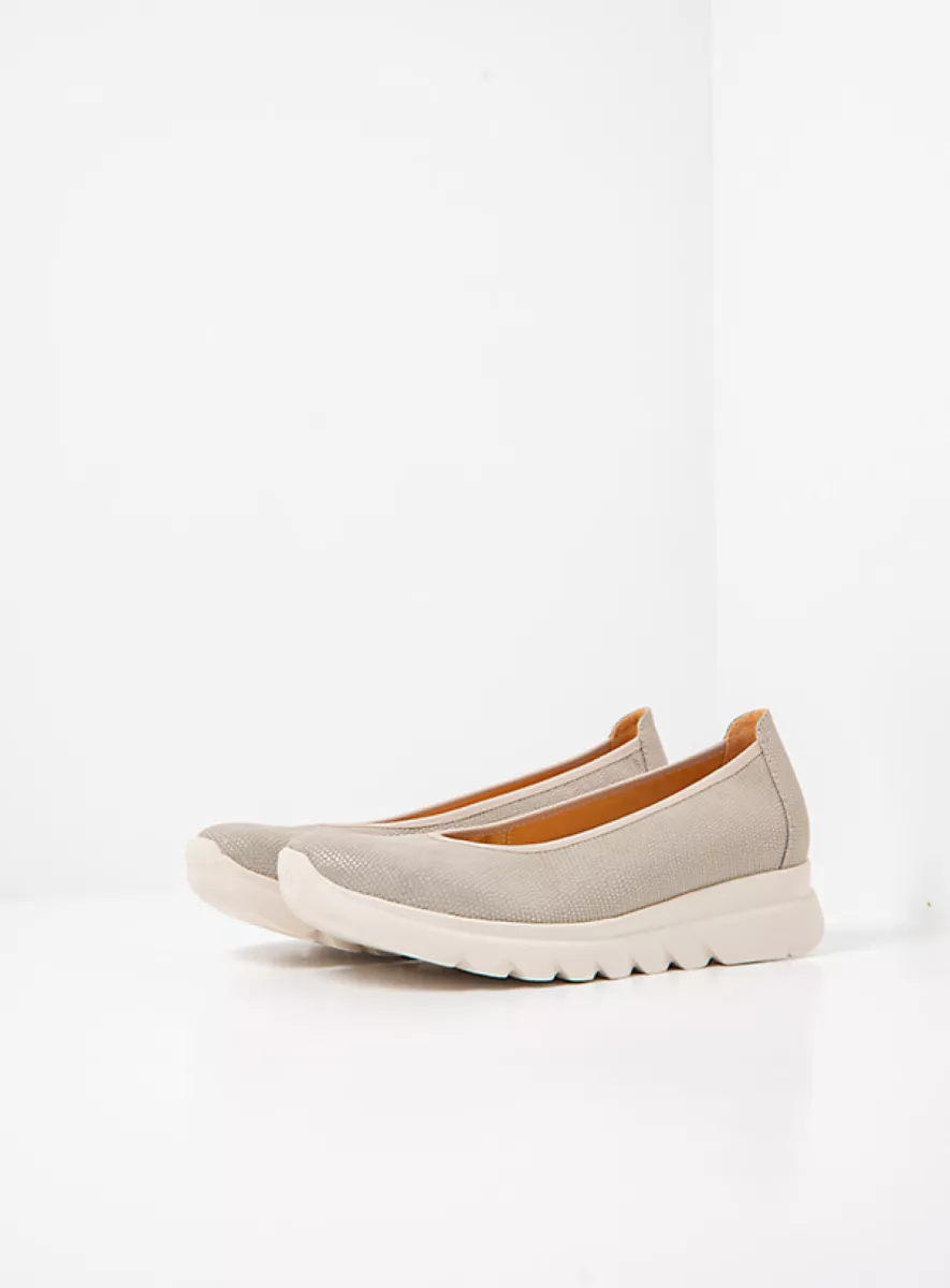 Wolky Ballet pumps 02126 Snallerina F2F 83154 soft taupe vegan biocare