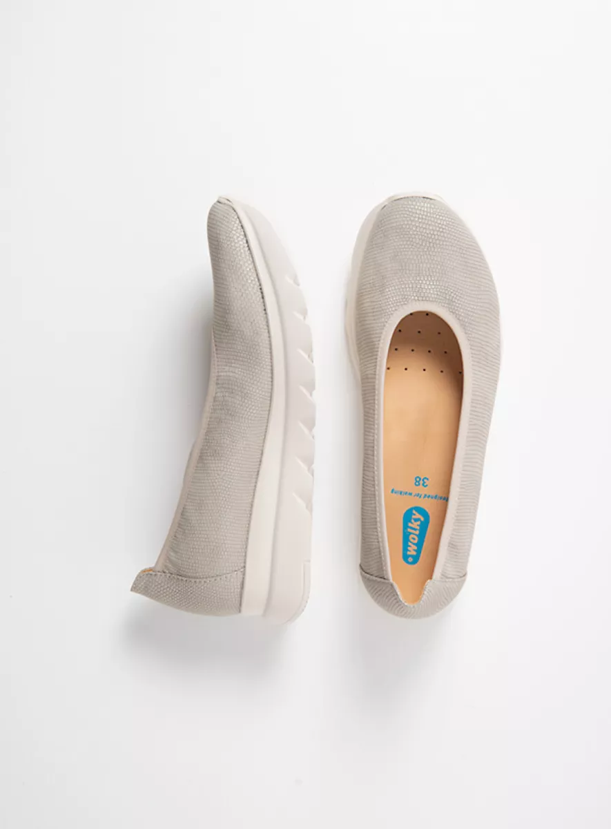 Wolky Ballet pumps 02126 Snallerina F2F 83154 soft taupe vegan biocare
