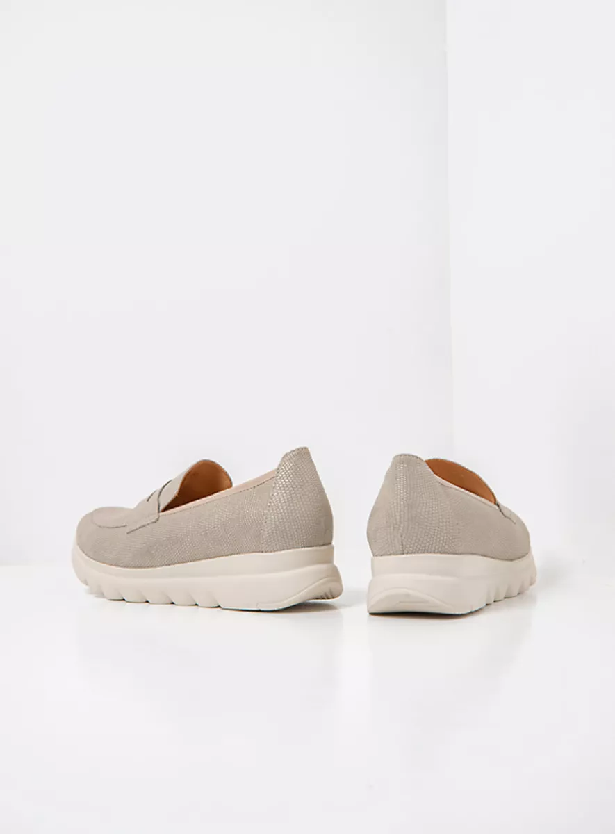 Wolky Slipons 02127 Snoafer F2F 83154 soft taupe vegan biocare
