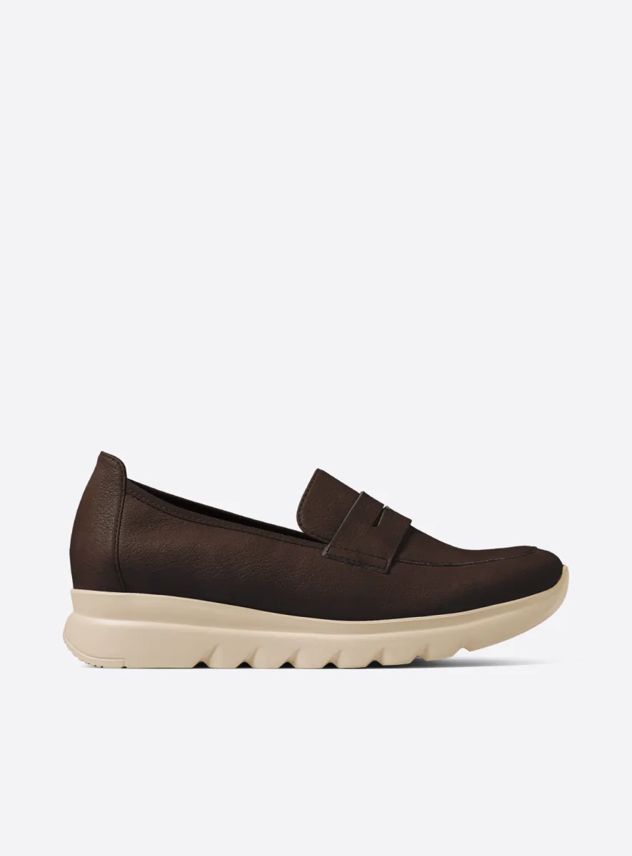 Wolky Snoafer F2F - brown vegan biocare Slip-ons for women