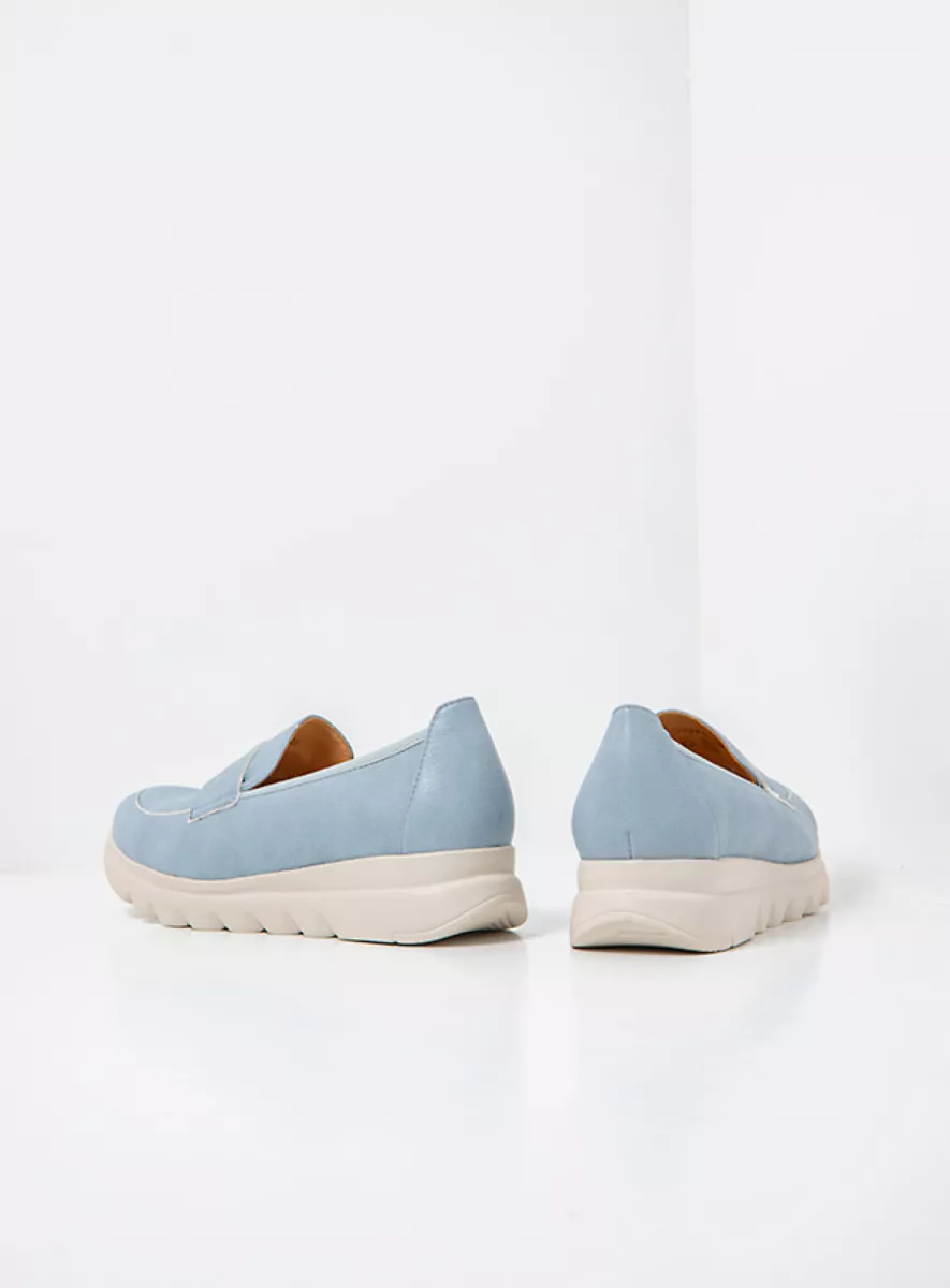 Wolky Slipons 02127 Snoafer F2F 86876 foggy blue vegan biocare